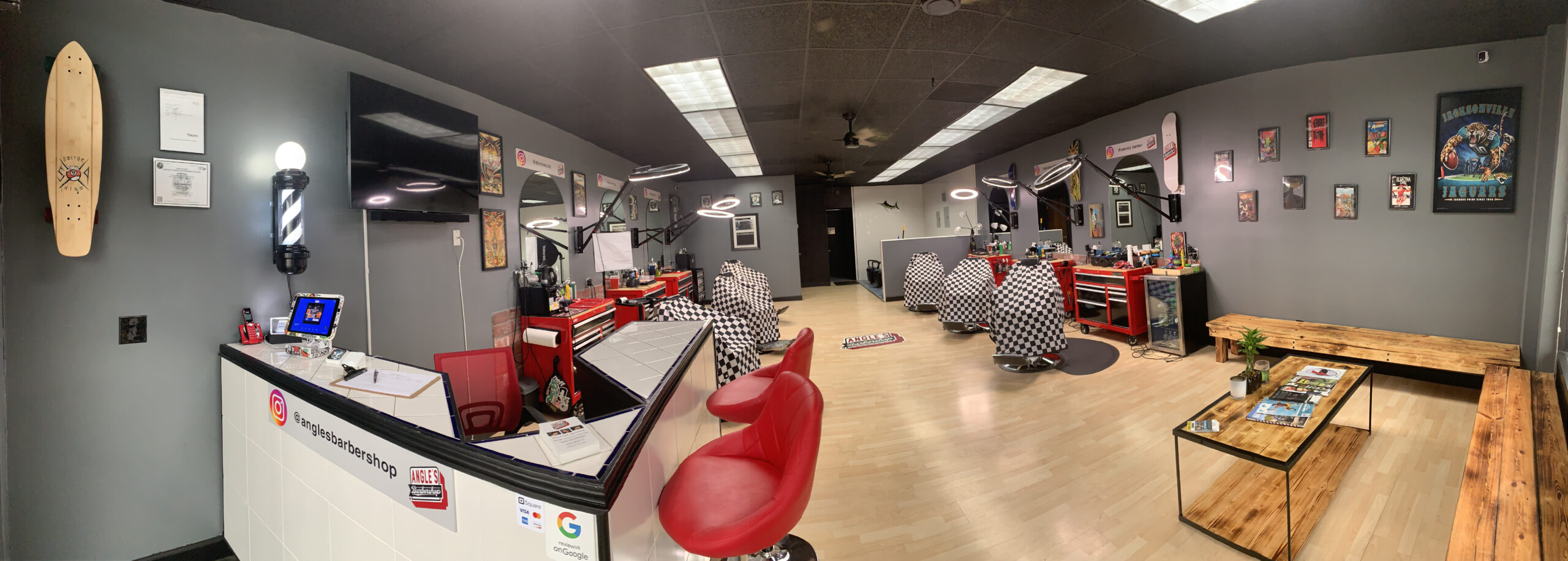 Angles barber shop Design